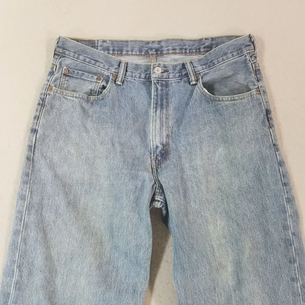 Levi's 550‎ jeans men's 38x32 relaxed fit tapered straight blue denim pants